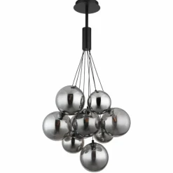 Ballgi Suspension Luminaires Globo Lighting Noir, 9 lumières