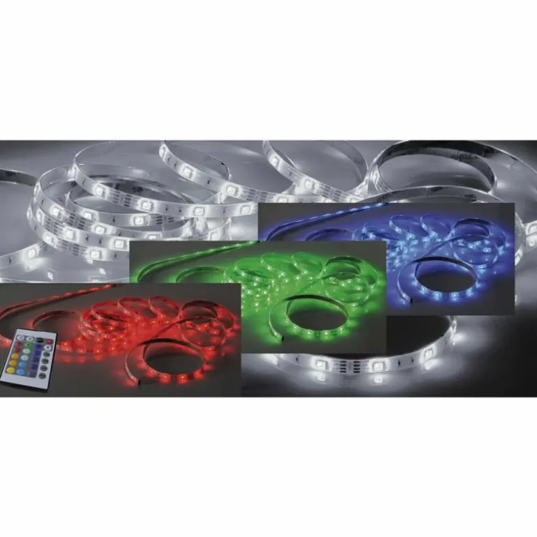 Bandes LED Paul Neuhaus TEANIA Multicolore, 1 lumière, Télécommandes, Changeur de couleurs
