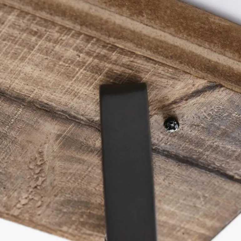 Barre de spots Brilliant Carmen Wood Acier inoxydable, 3 lumières