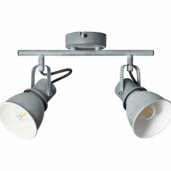 Barre de spots Brilliant Bogart Gris, 2 lumières