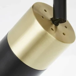 Barre de spots Brilliant Maribel Laiton, Noir, 2 lumières