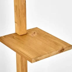 Baval Lampadaire Écru, Nickel vieilli, 1 lumière