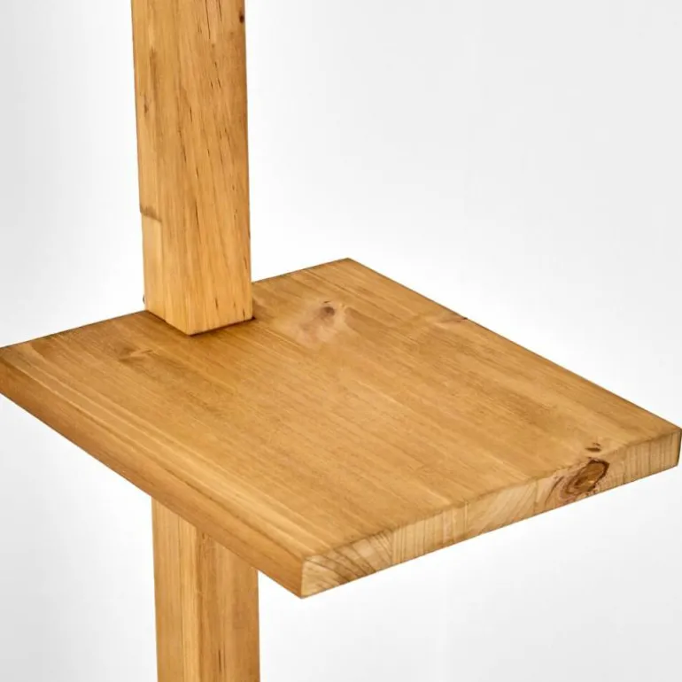 Baval Lampadaire Écru, Nickel vieilli, 1 lumière