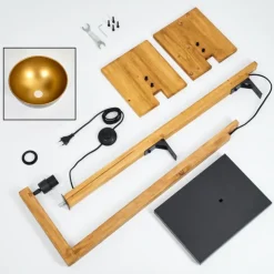 Baval Lampadaire Écru, Noir, 1 lumière