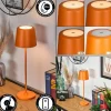 Belece Lampe de table d'extérieur, Lampe à poser LED Orange, 1 lumière