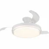 Beliz Ventilateur de plafond lumineux Luminaires Globo Lighting LED Blanc, 1 lumière, Télécommandes