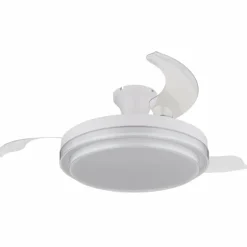 Beliz Ventilateur de plafond lumineux Luminaires Globo Lighting LED Blanc, 1 lumière, Télécommandes