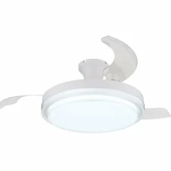 Beliz Ventilateur de plafond lumineux Luminaires Globo Lighting LED Blanc, 1 lumière, Télécommandes