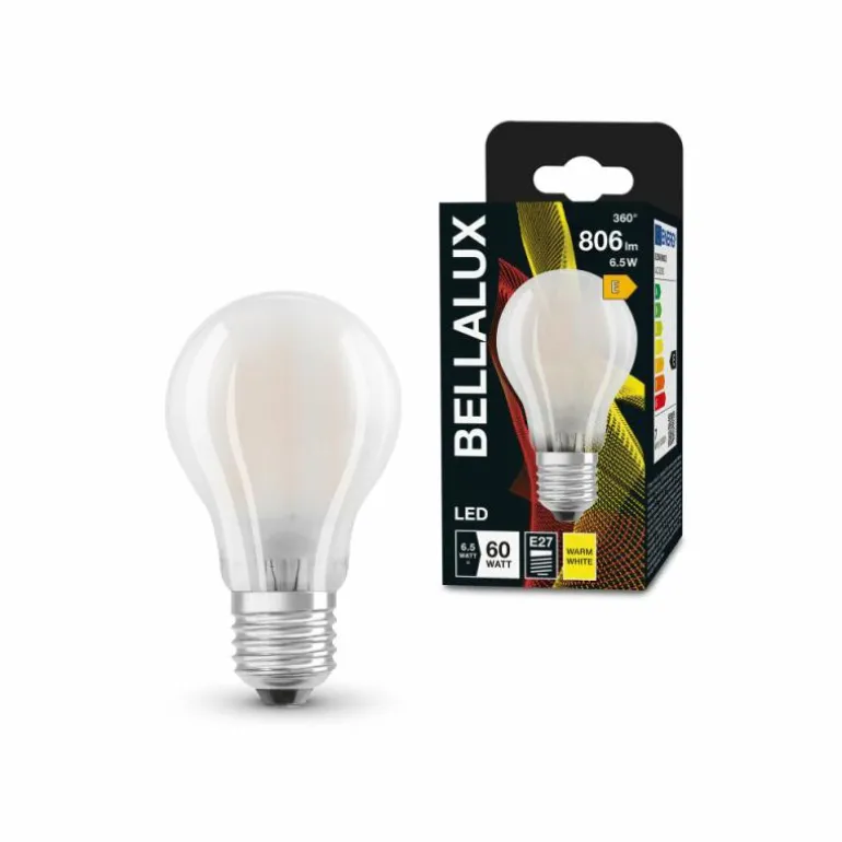 BELLALUX® LED E27 6,5 watt 2700 kelvin 806 lumen
