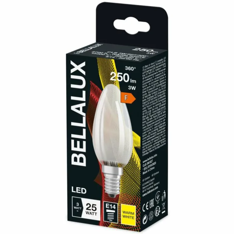 BELLALUX® LED E14 2,5 watt 2700 kelvin 250 lumen