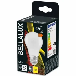 BELLALUX® LED E27 4,9 watt 2700 kelvin 470 lumen