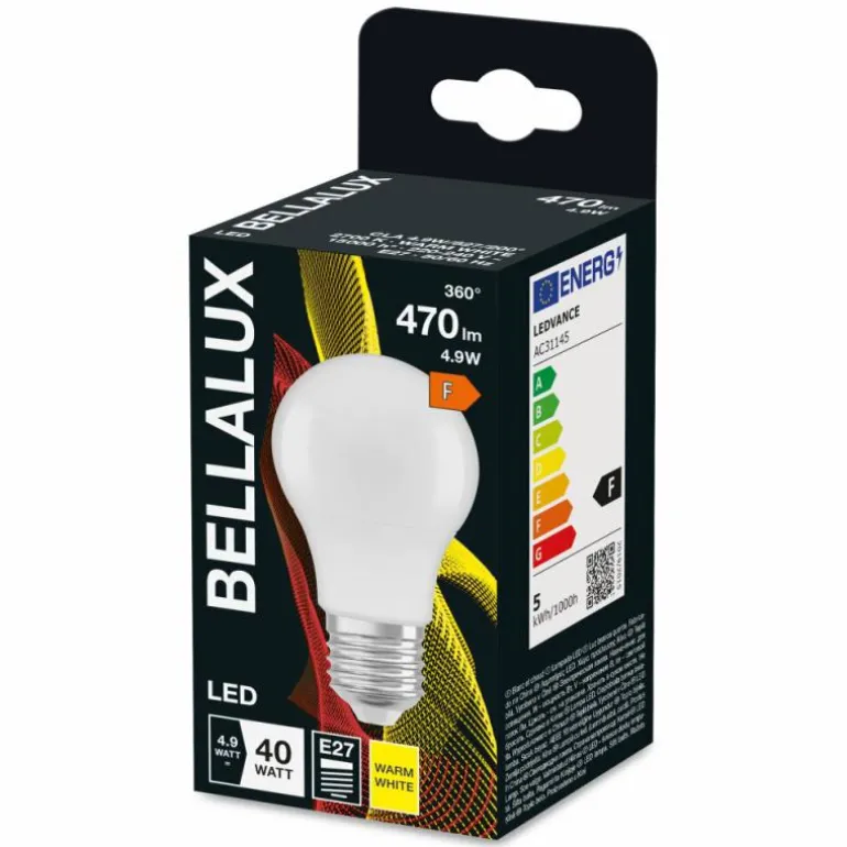 BELLALUX® LED E27 4,9 watt 2700 kelvin 470 lumen