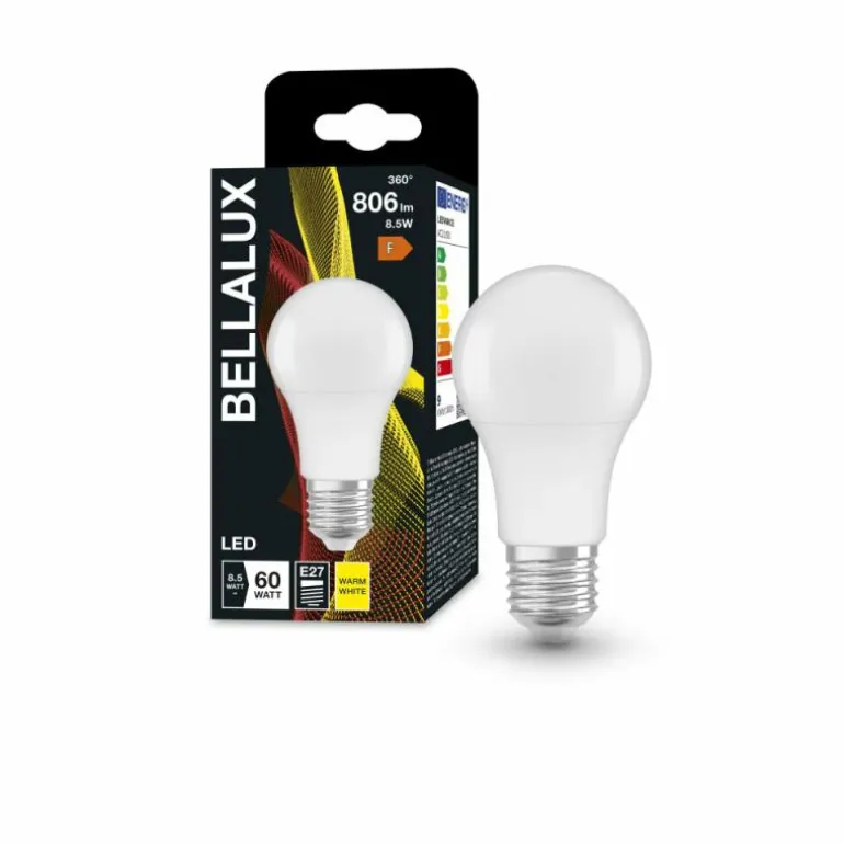 BELLALUX® LED E27 8,5 watt 2700 kelvin 806 lumen