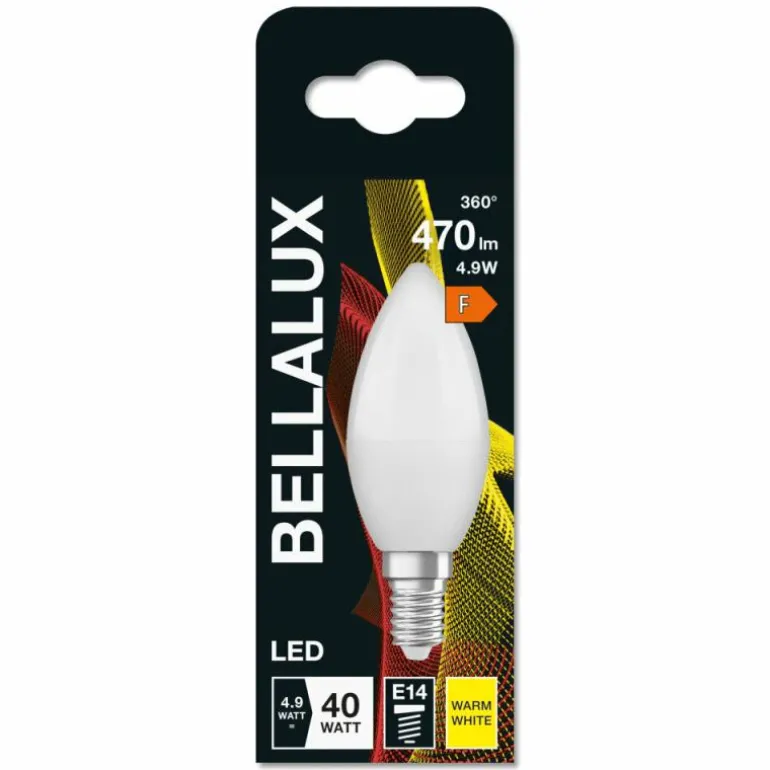 BELLALUX® LED E14 4,9 watt 2700 kelvin 470 lumen