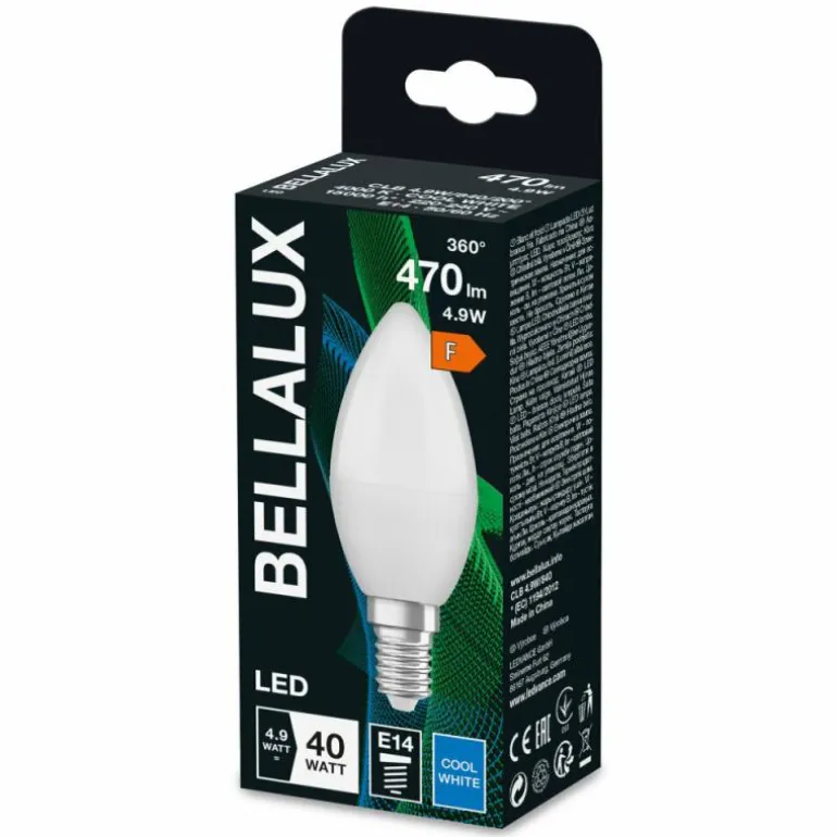BELLALUX® LED E14 4,9 watt 4000 kelvin 470 lumen