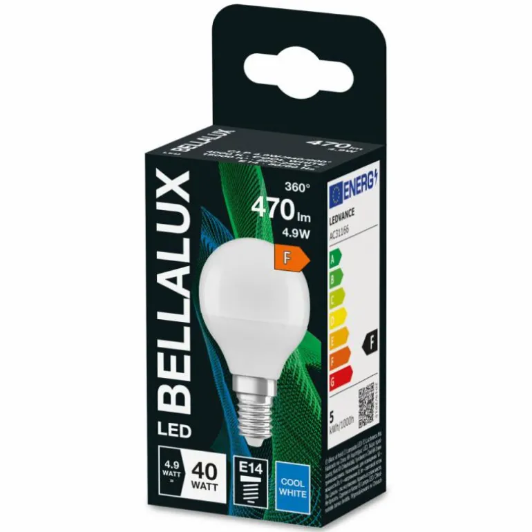 BELLALUX® LED E14 4,9 watt 4000 kelvin 470 lumen