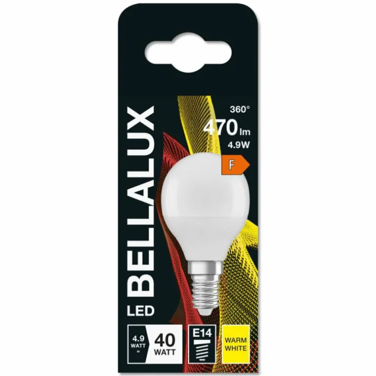 BELLALUX® LED E14 4,9 watt 2700 kelvin 470 lumen