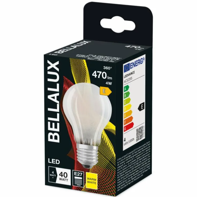 BELLALUX® LED E27 4 watt 2700 kelvin 470 lumen