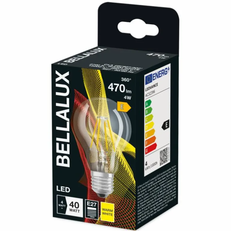 BELLALUX® LED E27 4 watt 2700 kelvin 470 lumen