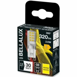 BELLALUX® LED G9 2,6 watt 2700 kelvin 320 lumen