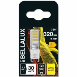 BELLALUX® LED G9 2,6 watt 2700 kelvin 320 lumen
