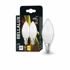 BELLALUX® Lot de 2 LED E14 4,9 watt 2700 kelvin 470 lumen