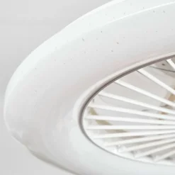 Benasal Plafonnier, Ventilateur de plafond lumineux Blanc, 1 lumière, Télécommandes