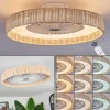 Benasal Plafonnier, Ventilateur de plafond lumineux Écru, Blanc, 1 lumière, Télécommandes