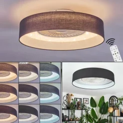 Benesal Plafonnier, Ventilateur de plafond lumineux LED Blanc, 1 lumière, Télécommandes