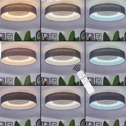 Benesal Plafonnier, Ventilateur de plafond lumineux LED Blanc, 1 lumière, Télécommandes