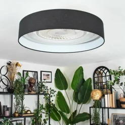 Benesal Plafonnier, Ventilateur de plafond lumineux LED Blanc, 1 lumière, Télécommandes