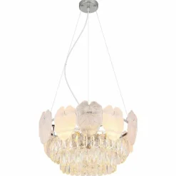 Benjamin Lustre Luminaires Globo Lighting Chrome, 8 lumières