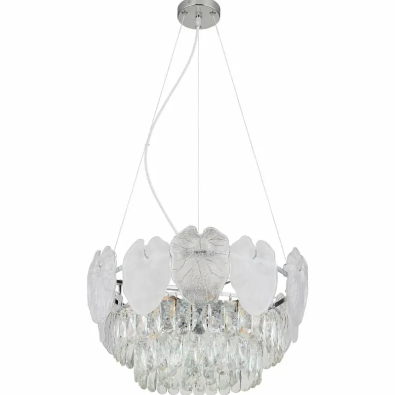 Benjamin Lustre Luminaires Globo Lighting Chrome, 8 lumières