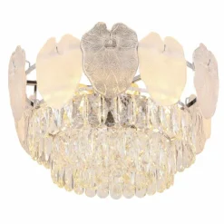 Benjamin Plafonnier Luminaires Globo Lighting Chrome, 8 lumières