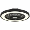 Blizzak Ventilateur de plafond lumineux Luminaires Globo Lighting LED Noir, 1 lumière, Télécommandes