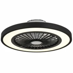 Blizzak Ventilateur de plafond lumineux Luminaires Globo Lighting LED Noir, 1 lumière, Télécommandes