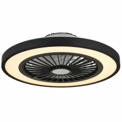 Blizzak Ventilateur de plafond lumineux Luminaires Globo Lighting LED Noir, 1 lumière, Télécommandes