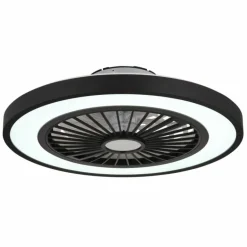 Blizzak Ventilateur de plafond lumineux Luminaires Globo Lighting LED Noir, 1 lumière, Télécommandes