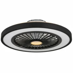 Blizzak Ventilateur de plafond lumineux Luminaires Globo Lighting LED Noir, 1 lumière, Télécommandes