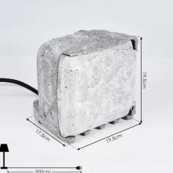 Bloc de prises électriques d'extérieur Tinú Noir, Pierre