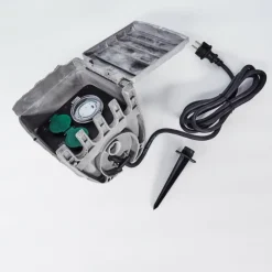 Bloc de prises électriques d'extérieur Tinú Noir, Pierre