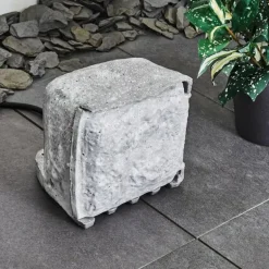 Bloc de prises électriques d'extérieur Tinú Noir, Pierre