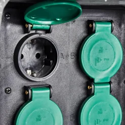 Bloc de prises électriques d'extérieur Tinú Noir, Pierre