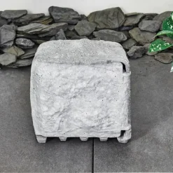 Bloc de prises électriques d'extérieur Tinú Noir, Pierre