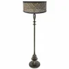 Bois Lampadaire Luminaires Steinhauer Noir, 1 lumière