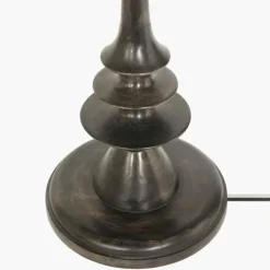 Bois Lampadaire Luminaires Steinhauer Noir, 1 lumière