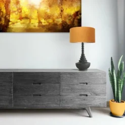 Bois Lampe à poser Luminaires Steinhauer Noir, 1 lumière