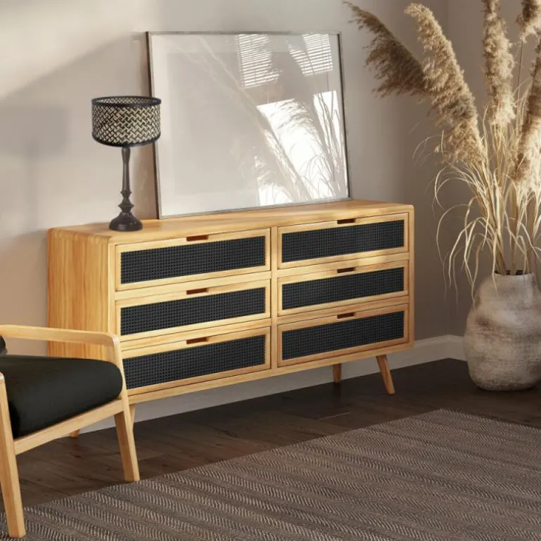 Bois Lampe à poser Luminaires Steinhauer Noir, 1 lumière