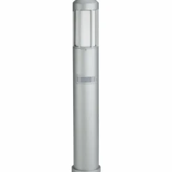 Borne d'éclairage Albert 2009 Argenté, 1 lumière, Détecteur de mouvement