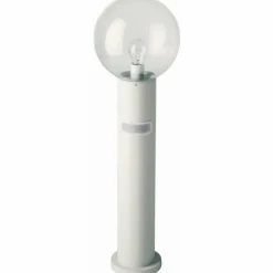 Borne d'éclairage Albert 2010 Blanc, 1 lumière, Détecteur de mouvement